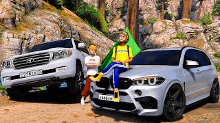 ОПЕРСКАЯ ЕЗДА В GTA 5 - ПРОВЕРКА TOYOTA LAND CRUISER 200 И BMW X5M НА ПРОХОДИМОСТЬ В ЛЕСУ! ВОТЕР