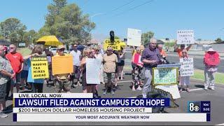 Las Vegas neighborhood files lawsuit over controversial homeless project