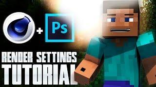 [Minecraft TUTORIAL]: How to set HD Render Settings in Cinema 4D [C4D] [HD]