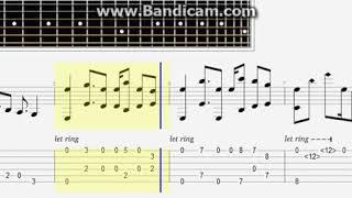 Crazy Frog - Axel F  # Acoustic guitar lesson note tabs