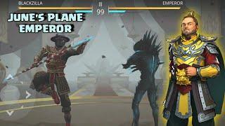 Shadow Fight 3 legendary composite glaive vs EMPEROR | June's plane part 1