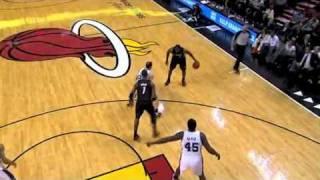 Chris Bosh - Pick-and-Roll for LeBron (Heat vs Spurs)