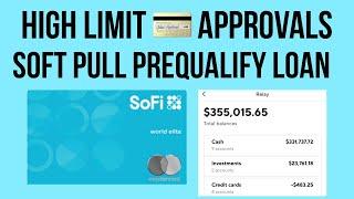 SoFi!  The Best FinTech!? Soft Pull Prequalify Personal Loan! 2% Unlimited Cashback MasterCard