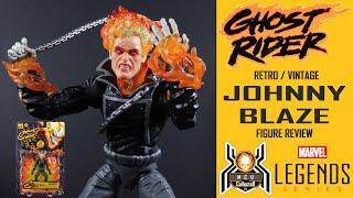 Marvel Legends Retro GHOST RIDER JOHNNY BLAZE Vintage ToyBiz Card Figure Review