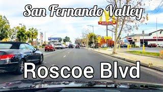 Driving on Roscoe Blvd/La Tuna Canyon Road - 4K