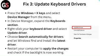 How To Fix Lenovo Keyboard Backlight Not Working Windows 11/ 10