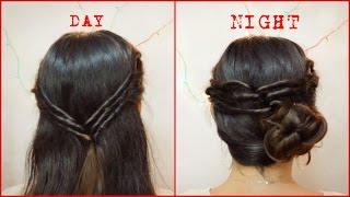 Twisted Tie-back Updo | Day to Night Holiday Hairstyle | Pals Hair Vlog
