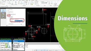 Modify Dimension Text Horizontal and Vertical Positions in Dimension Style