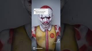 Walk like Ronald McDonald | TikTok Makeup Transformation | By Rainbowskinz | #shorts