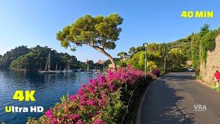 Virtual Run 4k Portofino Italy - Virtual Scenery for Treadmill