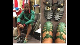 Would You Rock HushPuppi's N174K £355 Gucci Rubber Sandal