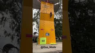 Wall Climbing ||Play Arena|| stoping timer at the top#playarena #shorts #mercedes #bengaluru #gaming