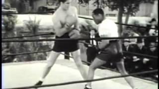 Billy Conn and Henry Armstrong sparring for "The Pittsburgh Kid"