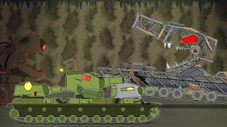 MONSTERS KV-6 vs ENDO-MONTY - Cartoons about tanks