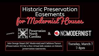 Historic Preservation Easements for Modernist Houses (part 1)