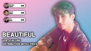 [REQUESTED ON TT] BEAUTIFUL (SEVENTEEN OT13 & MIX TEAM) - VERTICAL LINE DISTRIBUTION WITH LYRICS