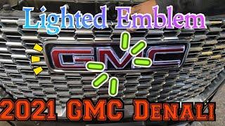 2021 GMC Denali LED Emblem installation step by step