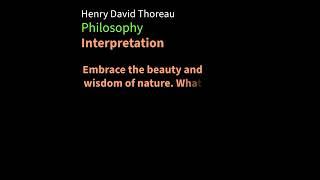 Henry David Thoreau philosophy #philosophy #motivation #quotes #nature #life #hope #ideas #dream