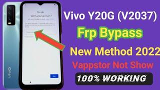 Vivo Y20G V2037 Frp Bypass l Without Pc l New Trick l Y20G Google Account Remove