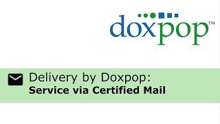 Using Delivery by Doxpop for Certified Mail Service