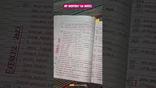 MY DAILY AND MONTHLY GA NOTES FOR BANKING EXAMS  || GA NOTES || BANKING EXAMS || BANKING ASPIRANTS