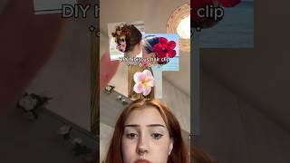 #diy hibiscus hair clip