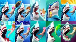 Hungry Shark World - All 34 Sharks Unlocked - Android & iOS