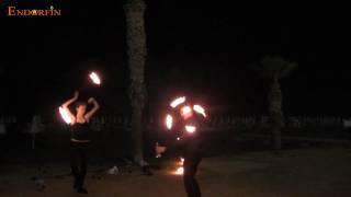 Fire tricks EndorfinShow Cyprus Larnaca, Paphos, Limassol, Ayia Napa Fire Show