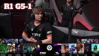 FNC vs TL - Game 1 | Round 1 LoL MSI 2024 Main Stage | Fnatic vs Team Liquid G1 full game