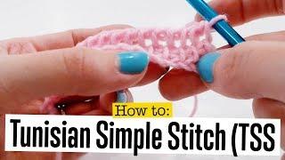 Tunisian Crochet: How to Tunisian Simple Stitch (Tss)