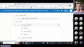 Teaching Hubs Platform Demonstration for International GCSE English