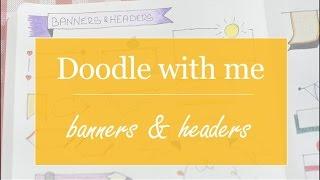 Doodle with me | Banners & Headers