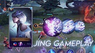 JING GAMEPLAY - HONOR OF KINGS ( JING basic rotation guide 2024  )