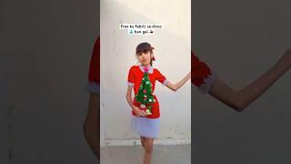 Mujhe Mila Christmas gift  / Ghamu  / How to make a Christmas dress at home? #shorts #christmas