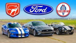 Dodge Viper v Mustang GT v Shelby Cobra: WYŚCIG