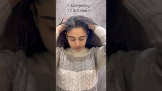 Easy practices to reduce hairfall  #youtubeshorts#hairfallsolution#exercise#haircaresecrets#fyp