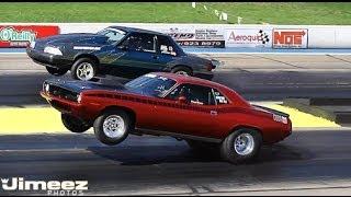 AMERICAN MUSCLE CARS! '70 AAR HEMI CUDA VS  '93 LX FOXBODY MUSTANG!