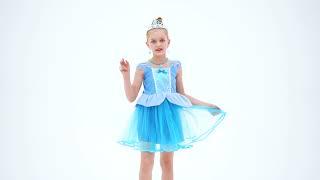 Amzbarley Girls Costume for Princess Christmas Dress Little Girls Fancy Birthday Party Cosplay Dress