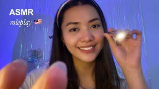 ASMR - eye checkup doctor roleplay  | soft spoken & light trigger (bahasa melayu/malaysia)