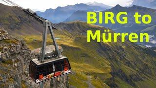 Birg to Mürren Cable Car | Switzerland Tourism | Swiss Alps