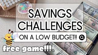 3 WAYS To Do Savings Challenges on A Low Budget | #cashstuffing #budget