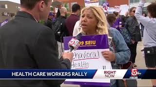 Health care workers rally