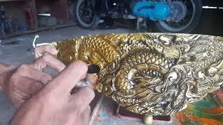 kebagian ngecat sangkar burung ukiran || LELEZ CUSTOM