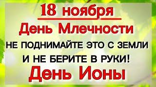 18 ноября народный праздник ДЕНЬ ИОНЫ. Что нельзя делать в этот день. Приметы, Традиции.