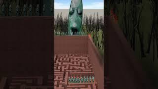 Destroying Plankton Aughh And Cockroach Super in Big Maze Nextbot Gmod