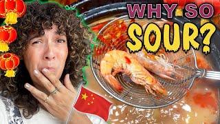 OMG! China's Most SOUR Hotpot!  Can We Handle It?