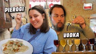 POLISH Food Tour in KRAKÓW! PIEROGI and VODKA 