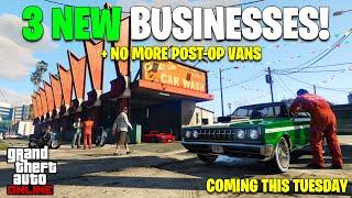 GTA ONLINE DLC INFO BREAKDOWN! 3 NEW BUSINESSES, POLICE OUTFITS | Money Fronts June DLC