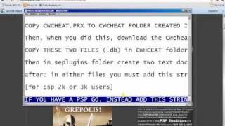 How to install Cwcheat plugin on PSP 2k, 3k, GO, equipped with 6.20 tn HEN