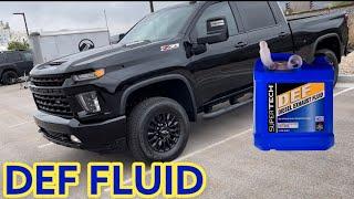 2022 Silverado 3500hd Duramax DEF Fluid